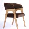 Стул-кресло Бакки натур/ коричневый