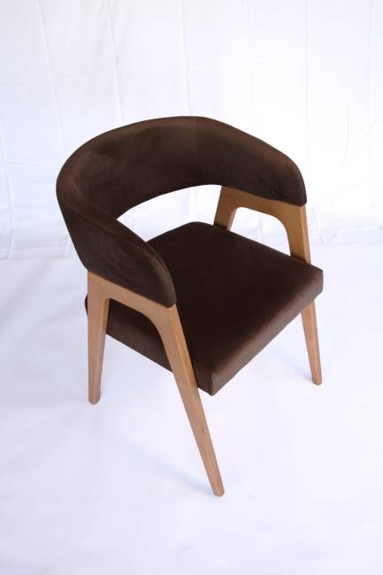 Стул-кресло Бакки натур/ коричневый