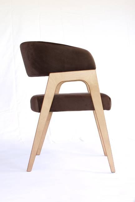 Стул-кресло Бакки натур/ коричневый