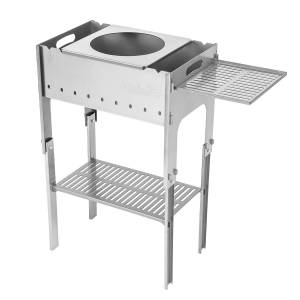 Мангал разборный со столиком и подставкой под казан 2мм, сумка (T-M-S-PK) Helios (произ-во Тонар)