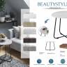 Стол журнальный BeautyStyle 14 серый шпат/черный Стол журнальный BeautyStyle 14 серый шпат/черный
