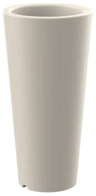 Кашпо пластиковое Tondo 102 белый Ø375х1020 мм