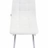 Стул обеденный DOBRIN ALEX, хром ножки, белая экокожа (P-02)