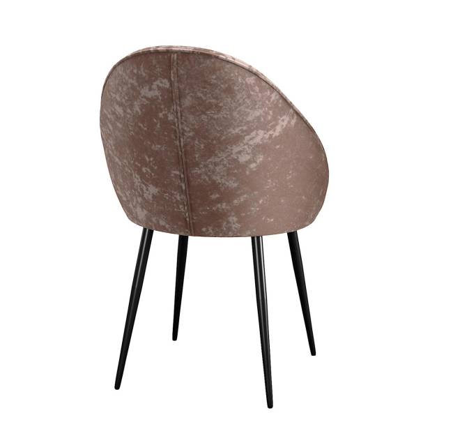 Стул DikLine 234 поворотный, M05 шоколад, ножки черные Стул DikLine 234 поворотный, M05 шоколад, ножки черные