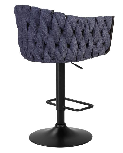 Стул барный DOBRIN LEON, синяя ткань (LAR-275-29)