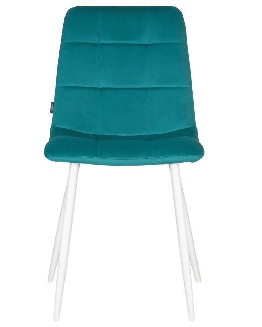 Набор 4 шт Стул обеденный DOBRIN CHILLY, Морской волны Holland 56, основание белое