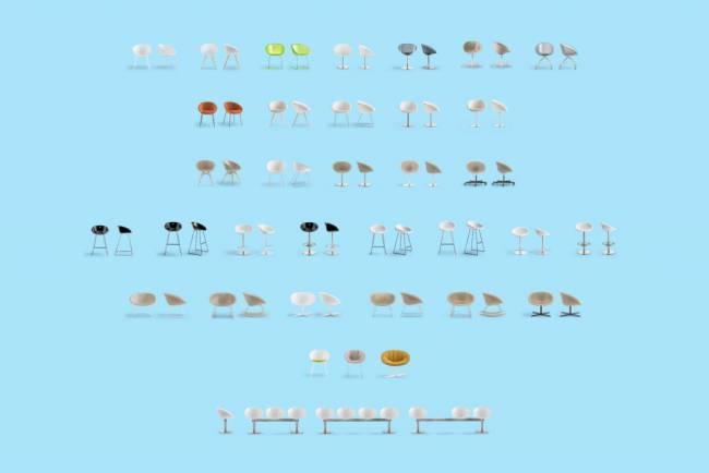 Кресло барное с обивкой Gliss 530х490х960 мм Кресло барное с обивкой Gliss 530х490х960 мм