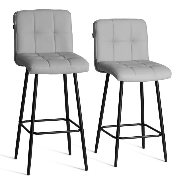 Стул полубарный Medeo/Медео экокожа, бежевый, 42х56х102см бежевый экокожа