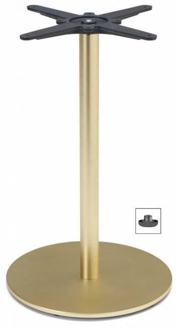 Подстолье металлическое Tiffany сатинированная латунь Ø450х730 мм