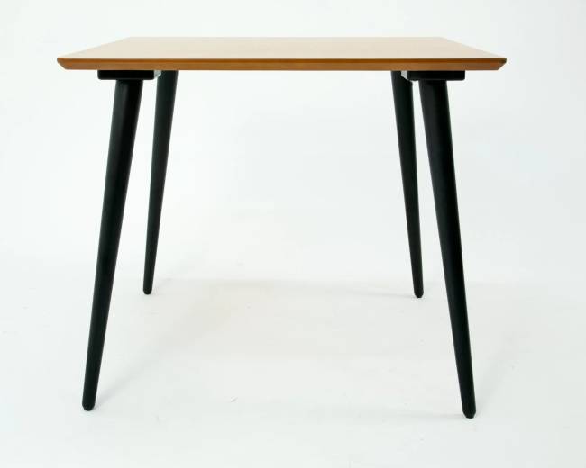 Стол Монте М 90 чёрное дерево/натур