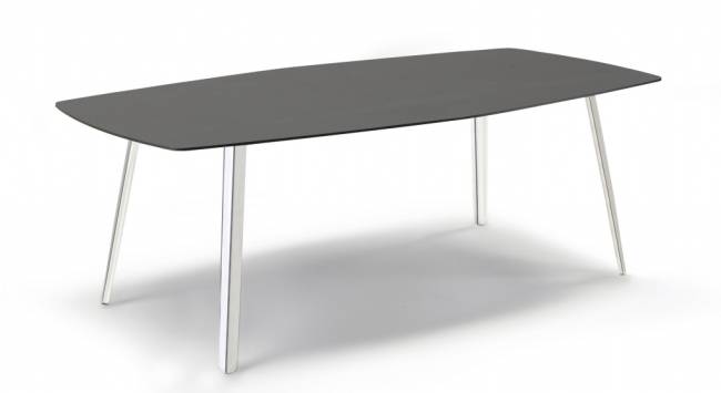 Стол ламинированный Squid алюминиевый, антрацит 2090х1080х730 мм