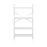 Стеллаж Leset Стилвуд 24 широкий, 4 полки Белый