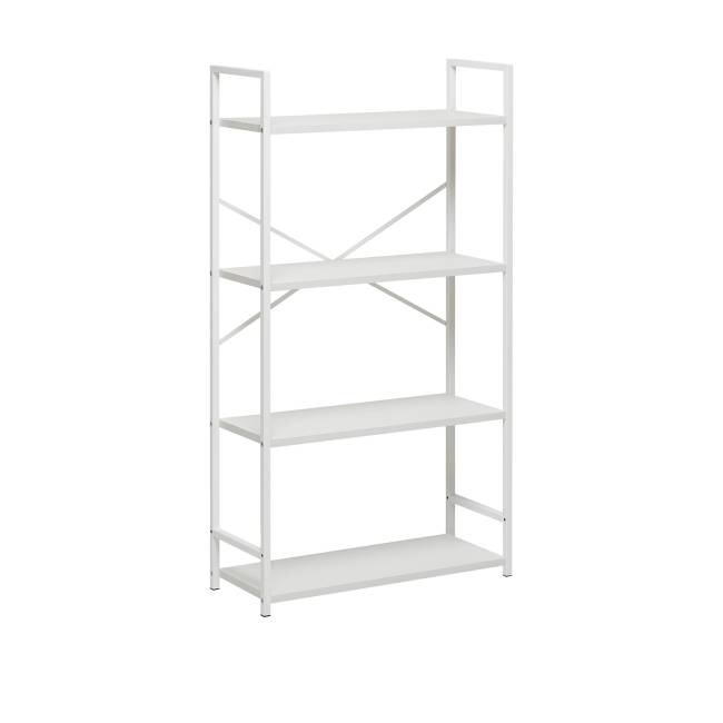 Стеллаж Leset Стилвуд 24 широкий, 4 полки Белый