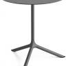 Стол ламинированный обеденный Tripe Maxi антрацит, антрацит Ø800х740 мм