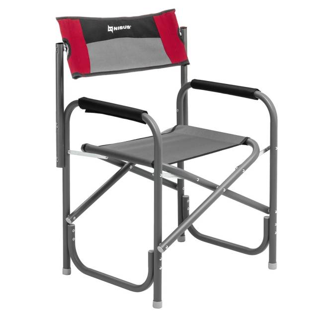 Кресло директорское c поворотной спинкой (алюм д.25) серый/красный/черный (N-DC-95200-PS-GRD) NISUS Кресло директорское c поворотной спинкой (алюм д.25) серый/красный/черный (N-DC-95200-PS-GRD) NISUS