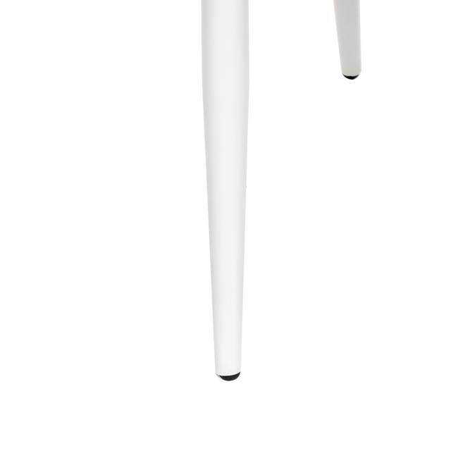 Стул с подлокотниками Leset Слим, каркас Белый, велюр Графит Графит Белый