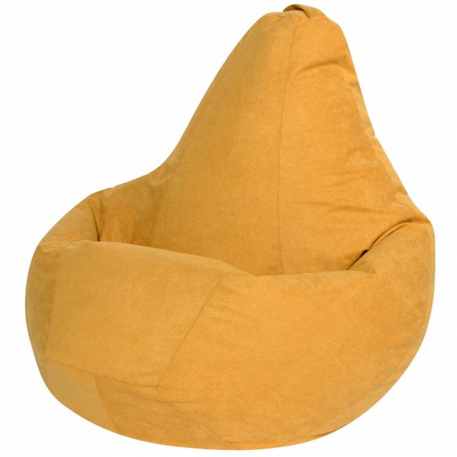 Кресло Мешок Груша Желтый Велюр (XL, Классический) Желтый Велюр
