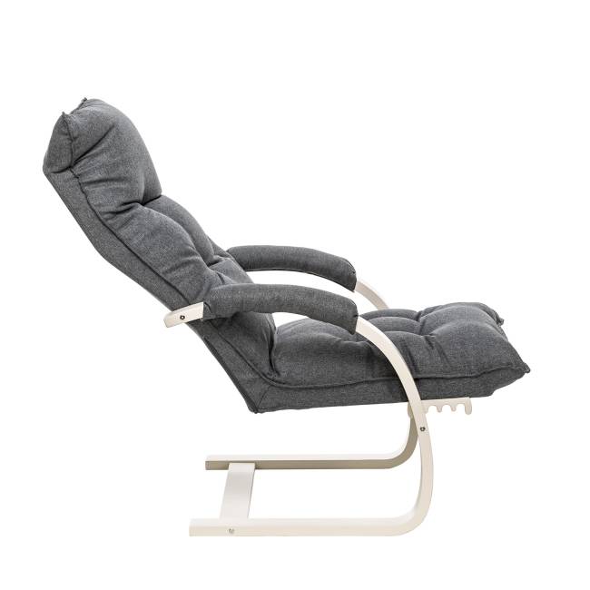 Кресло-трансформер Leset Монако Слоновая кость Malmo 95 (темно-серый)