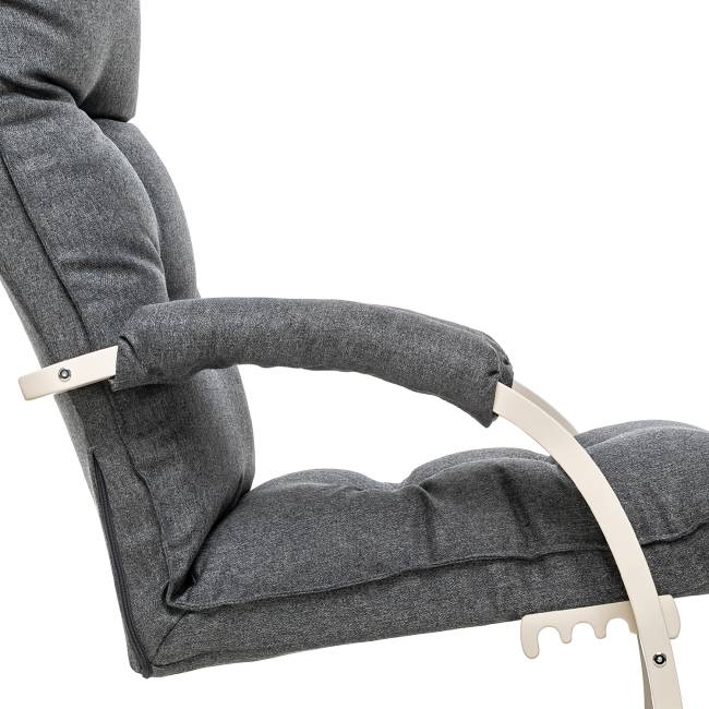Кресло-трансформер Leset Монако Слоновая кость Malmo 95 (темно-серый)