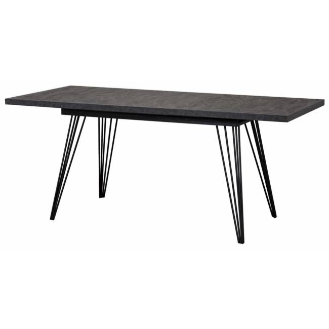 Стол Fusion раздвижной 140-180x90x75см, Уголь, чёрный