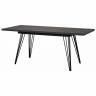 Стол Fusion раздвижной 140-180x90x75см, Уголь, чёрный