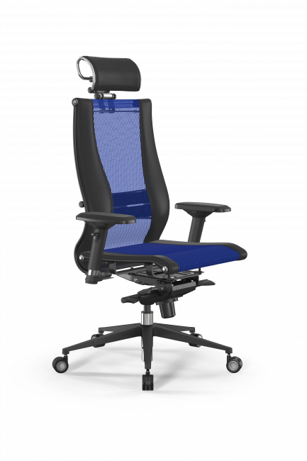 Кресло Samurai L2-16D - TS+Infinity /Kb09/Nb09/D04P/H2cL-3D(M06.B11.G21.W04), синий-черный
