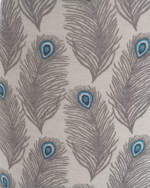 Стул Касаденика велюр серый, спинка гобелен перья