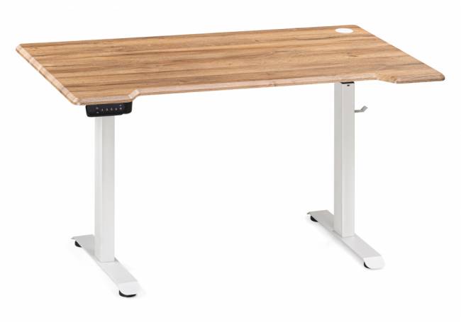 Маркос с механизмом подъема 140х80х75 белый / вотан дуб Маркос с механизмом подъема 140х80х75 белый / вотан дуб