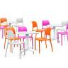 Стул пластиковый Riva Bistrot белый 490х540х830 мм