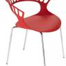 Кресло пластиковое Tiara красный 580х580х800 мм
