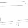 Подушка-подголовник для шезлонга Slim черный 410х230х50 мм