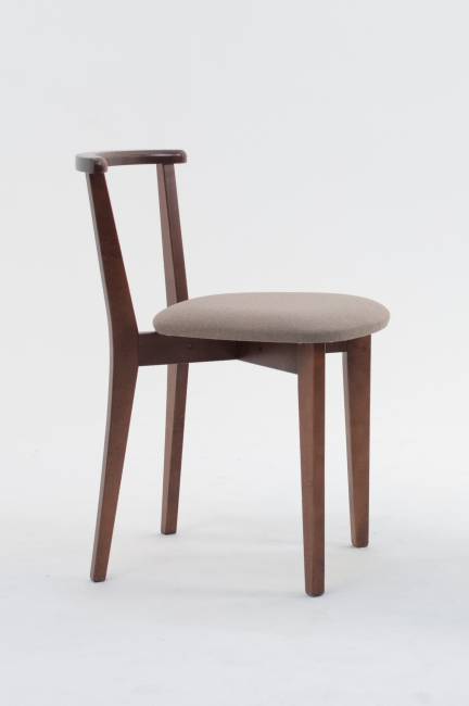 Стол Pawook К 90 орех со стульями Франк ПМ орех/бежевая рогожка