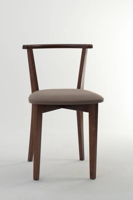 Стол Pawook К 90 орех со стульями Франк ПМ орех/бежевая рогожка