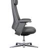 Кресло офисное / Йорк / York / серая кожа / алюминевая база Кресло офисное / Йорк / York / серая кожа / алюминевая база