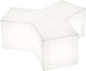 Пуф пластиковый светящийся Ypsilon Lighting IN белый 1000х1170х430 мм