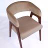 Стул-кресло Бакки орех/ бежевый
