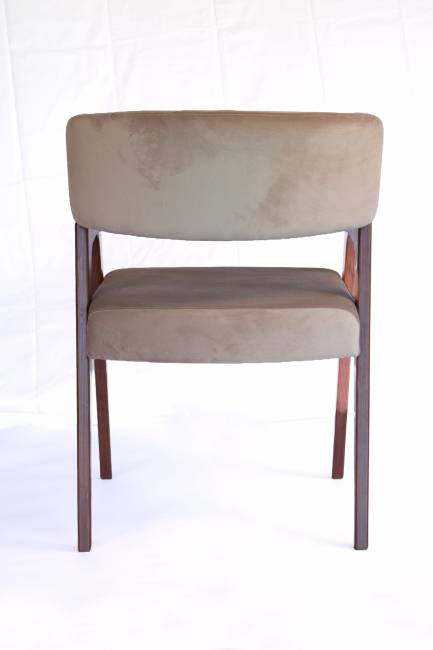 Стул-кресло Бакки орех/ бежевый