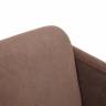 Кресло MILAN хром коричневый флок