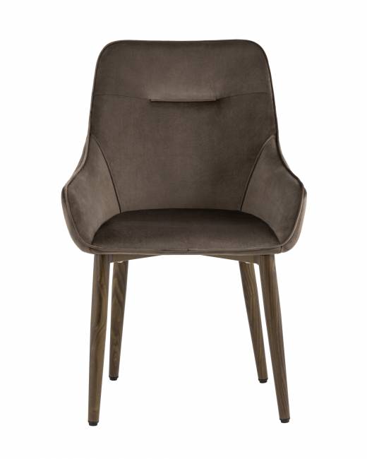 Стул Диана велюр коричневый 4 шт