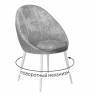 Стул DikLine 234 поворотный, M13 светло-серый, ножки белые