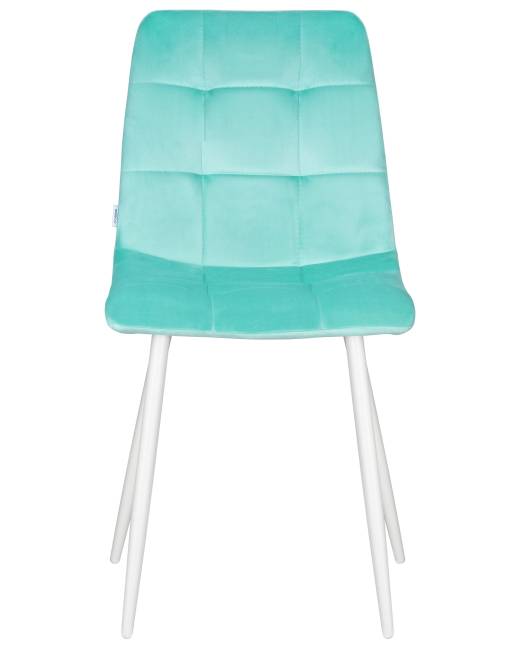 Набор 4 шт Стул обеденный DOBRIN CHILLY, Мятный Holland 50, основание белое