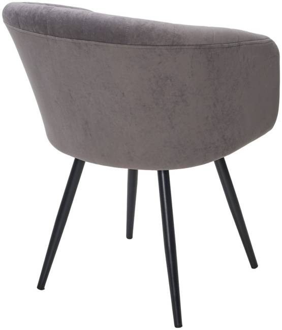 Стул RUNA, 360 град. поворот. B28 Темнор-серый, велюр / черный каркас, М-City