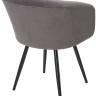 Стул RUNA, 360 град. поворот. B28 Темнор-серый, велюр / черный каркас, М-City