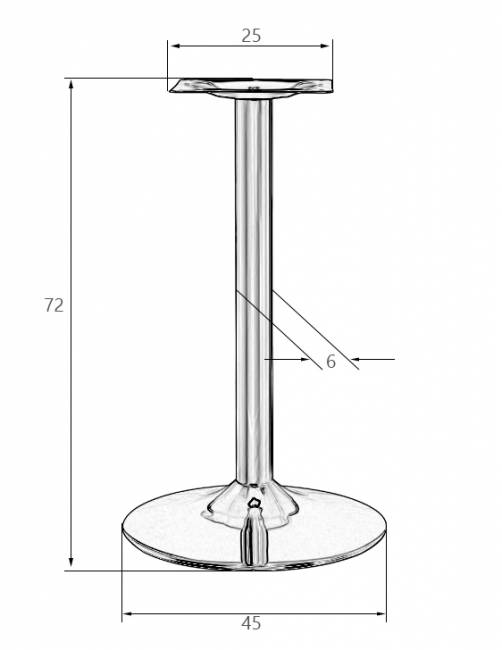 Подстолье обеденное DOBRIN ALAN GOLD