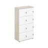 SG.819.OL.WH / Локер 8 ячеек 800х400х1483  / корпус: дуб светлый; фасады: белый