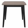 Стол Marcel 80x80х76см, Кофе, чёрный