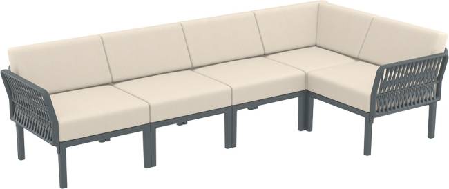 Подушка угловая для спинки дивана Portofino Lounge бежевый 650х350х190 мм