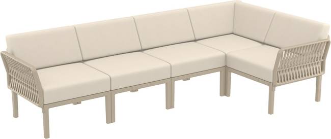 Подушка угловая для спинки дивана Portofino Lounge бежевый 650х350х190 мм