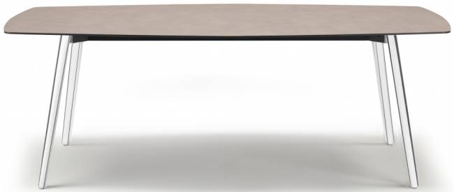 Стол ламинированный Squid алюминиевый, тортора шпатель 2090х1080х730 мм