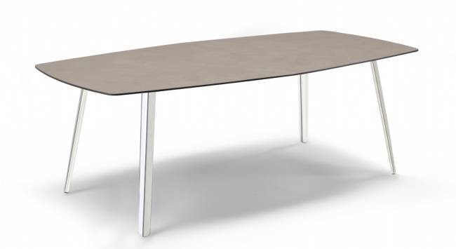 Стол ламинированный Squid алюминиевый, тортора шпатель 2090х1080х730 мм